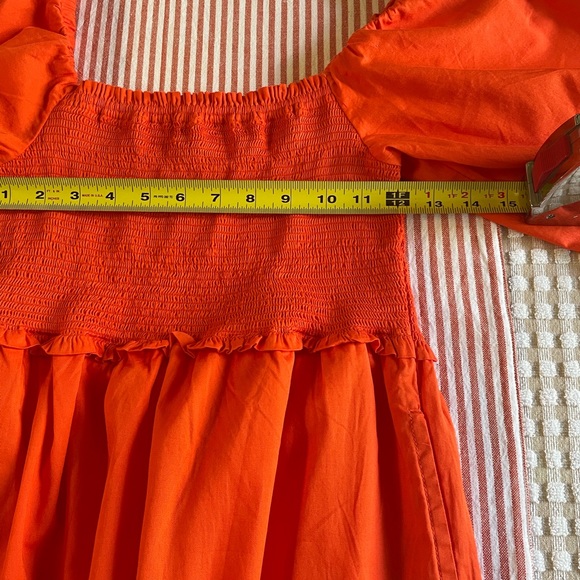 Free Assembly Womens Smocked Midi Dress Size S - Picture 9 of 15